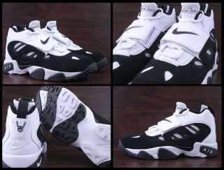 NIKE air diamond turf ii white black size 9 men deion shoes 487658 100 