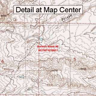 USGS Topographic Quadrangle Map   Benton Basin NE, Wyoming 