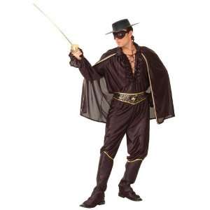   Mens Masked Bandit Costume for Zorro Fancy Dress Toys & Games