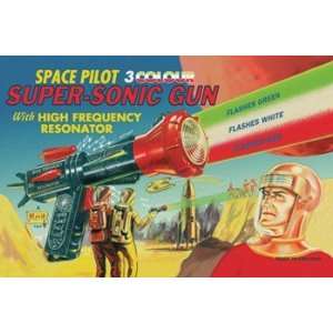  Space Pilot Super Sonic Gun   Poster (18x12)