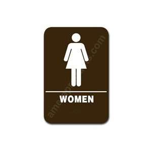 Restroom Sign Womens Brown 3803