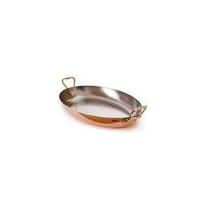  Mauviel MHeritage Copper Oval Fry Pan 35cm Bronze HDL 