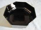   france black octagonal cereal soup bowl glass expedited shipping