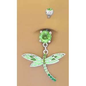   Dragonfly Belly Navel body jewelry piercing bar Ring 