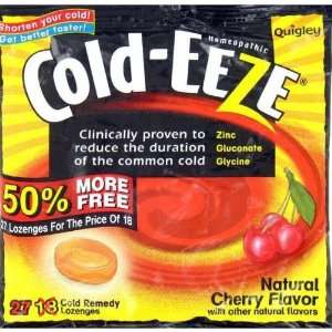  Cold Eeze Cough Drops Natural Tropical Fruit Flavors   27 Lozenges 