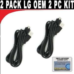  Original OEM Set of 2 Data Cables for your LG Flare LX 160 