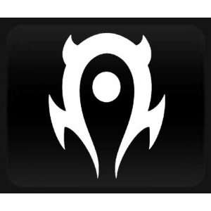 WOW Warcraft Logo White Sticker Decal