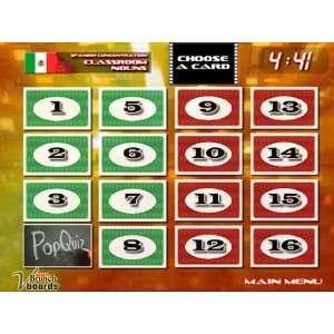  Spanish Concentration Game Classroom Nouns on CD Office 