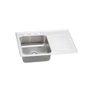  37 7/8 In Stainless Steel Drop In Single Bowl Kitchen Sink 