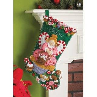   Stocking Felt Appliqué Kit, 18 Inches Long Arts, Crafts & Sewing