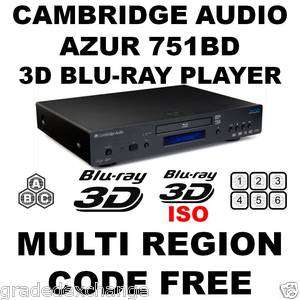 CAMBRIDGE AUDIO AZUR 751BD REGION FREE BLU RAY PLAYER  