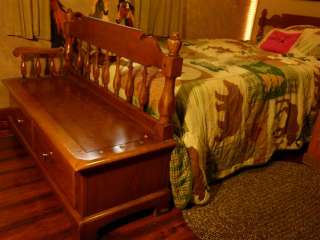 Rustic Bedroom Loft Set Kids Child Bed Dresser Drawers Desk Chest 