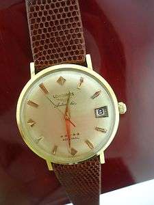 VINTAGE 18K GOLD LONGINES ADMIRAL 5 STARS AUTOMATIC WATCH  