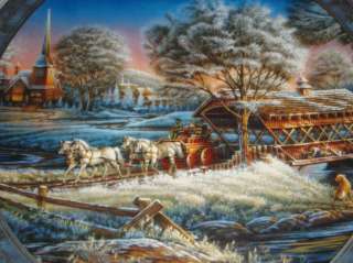 TERRY REDLIN Home For Holidays MORNING FROST 2003 Plate  