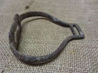 Vintage iron stirrup. This stirrup has an unusual design. This 