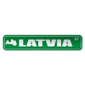   LATVIA ST  STREET SIGN COUNTRY