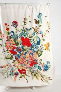 UrbanOutfitters  Romantic Floral Scarf Shower Curtain