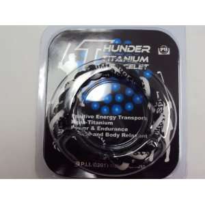  Thunder Titanium Bracelet Energy Balance Black & White 