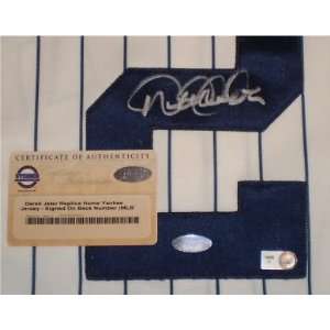  Derek Jeter Autographed New York Yankees Majestic Jersey W 