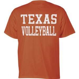    Texas Longhorns Orange Volleyball T Shirt