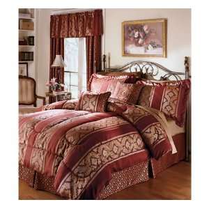  Bordeaux King Comforter Set, 102 x 86