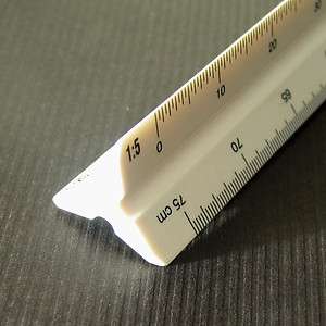 Professional Plastic Triangular Metric Scale Ruler 21 11 12 12.5 1 