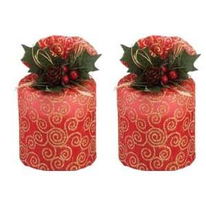  Christmas Candle in Gift Pouch Set of 2