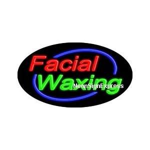  Facial Waxing Flashing Neon Sign 