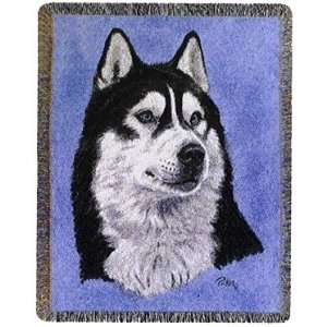  Siberian Husky Huskies Dogs Cotton Tapestry Throw Blanket 