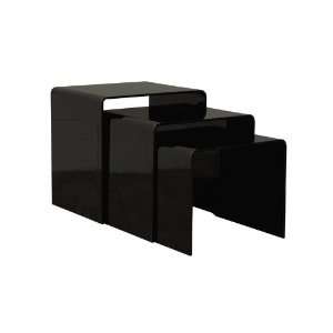  Acrylic Black Table 3 Pc Set