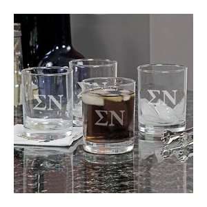 Greek Drinking Glass Set (Set of 4) 