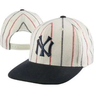  New York Yankees Cooperstown 400 Navy and Red Pinstripe 
