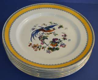Great set of 6 Leighton China bird plates About 8.5 diameter In good 