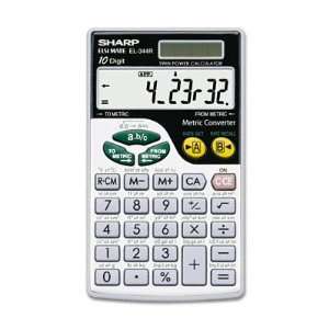  Sharp EL344RB Metric Conversion Wallet Calculator 