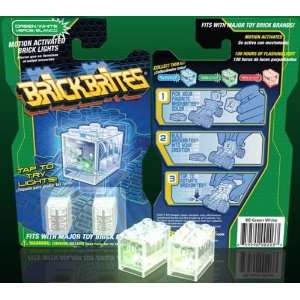  Motion Activated Brick Lights Green/White Toys & Games