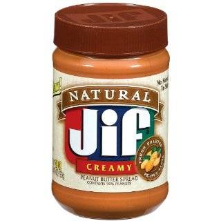Jif Natural Low Sodium Creamy Peanut Butter 28 (Pack of 10)  