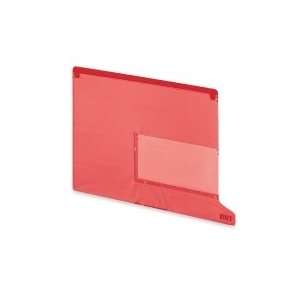 Pocket Style Vinyl Tab Out Guide 13.25 x 9   25 / Box   Red Divider 