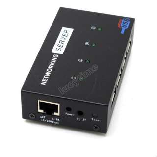 USB 2.0 Ethernet Networking Printer Server 4 USB Ports  