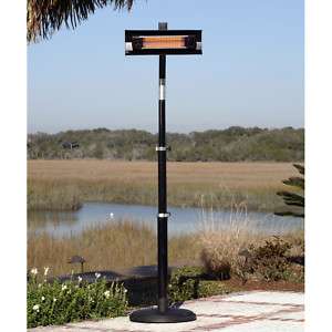 Infrared Outdoor Electric Black Patio Deck Heater  