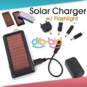Solar Power Charger Flashlight for PDA Cell Phone Nokia  