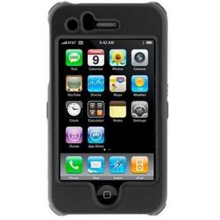 Rubberized Black Hard Case w/Clip for Apple iPhone 3G S  