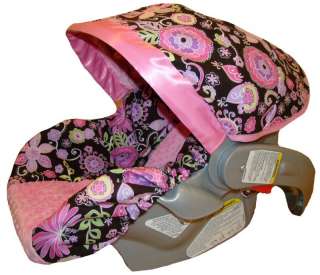 Girl Infant/Baby Car Seat Slip Cover   Pink Boho  
