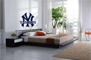 Yankees NY Outlined HUGE Wall Art Vinyl Decal 32x29  