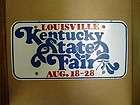 1977 Louisville Kentucky State Fair license plates