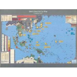  GMT Mounted Map for Empire of the Sun Board Game 
