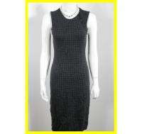 NEW RALPH LAUREN Black Charcoal Knit Dress PM NWT 6001  