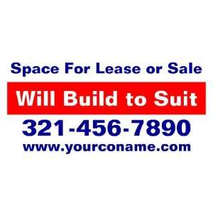    3x6 Vinyl Banner   Space For Lease or Sale 
