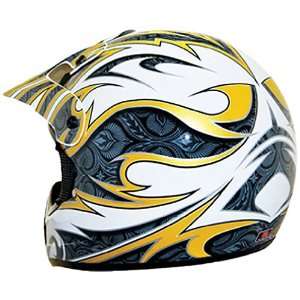  THH TX 10 Yellow/White Medium Off Road Helmet Automotive
