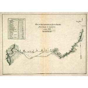  1903 Lithograph Map Guayaquil Quito Railway Guamote Duran 