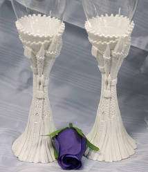 Fantasy Themed Castle Wedding Glasses, Server, Pen Set  